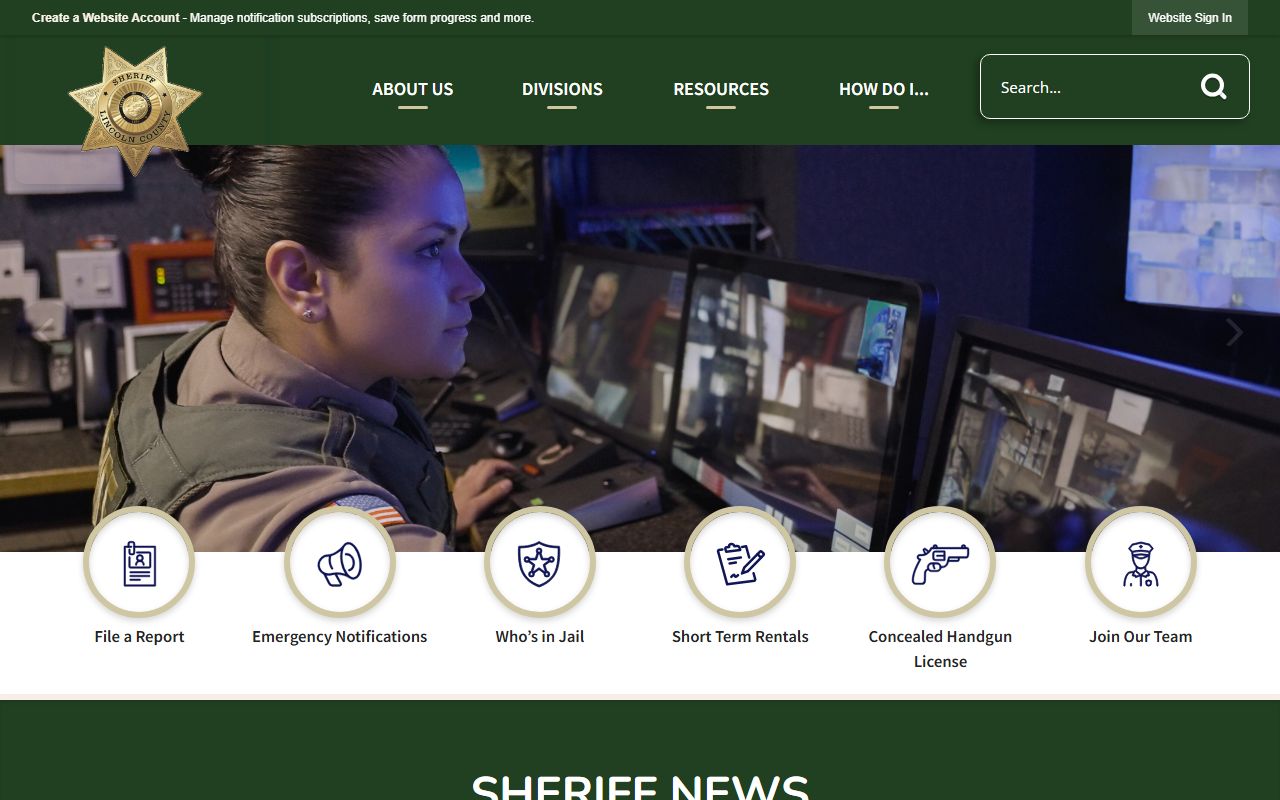 Lincoln County arrest records sheriff office source