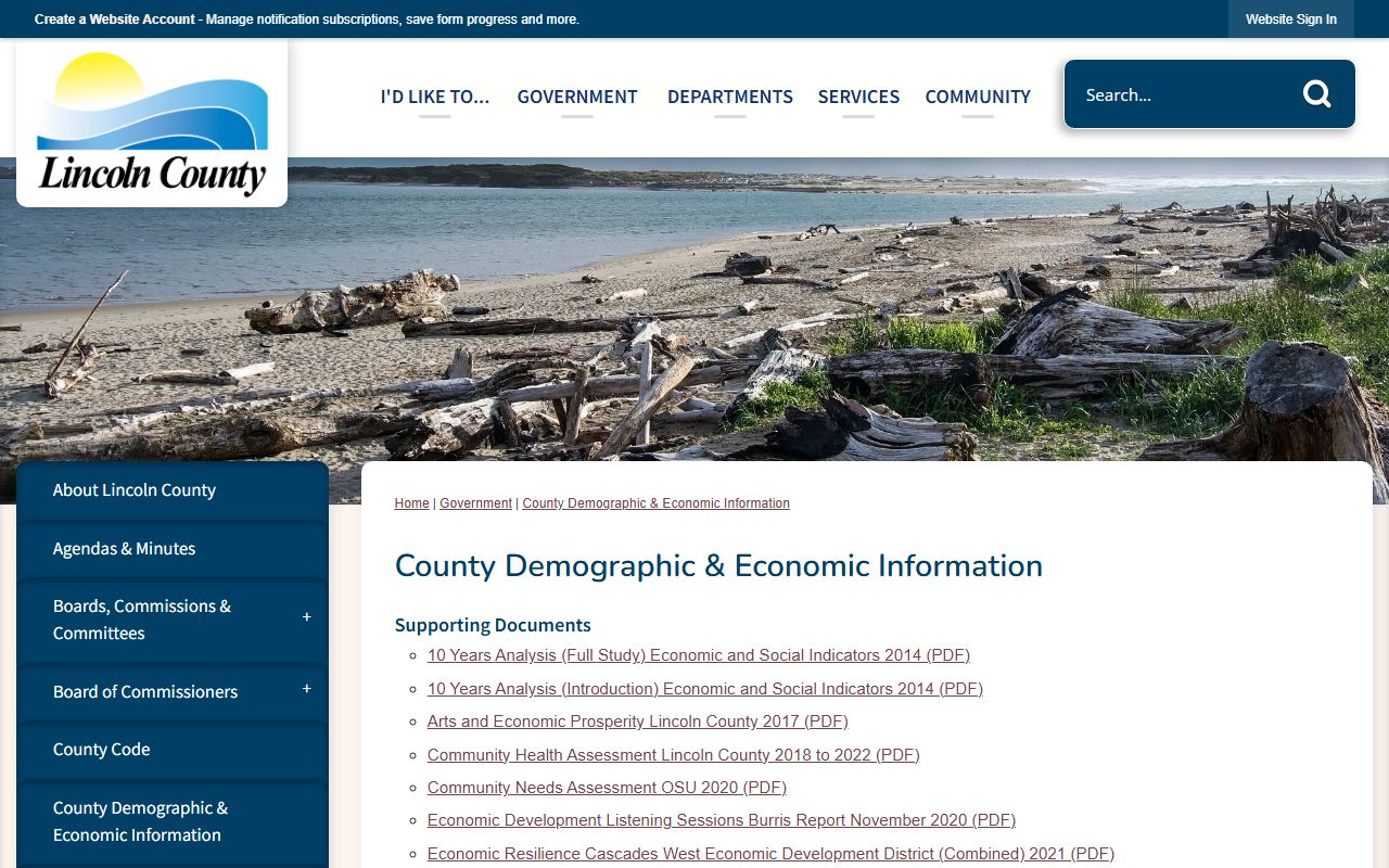 Lincoln County court records and county demographic resources