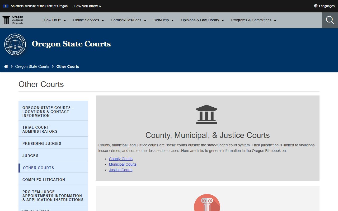 Lincoln County court records and local municipal court channels