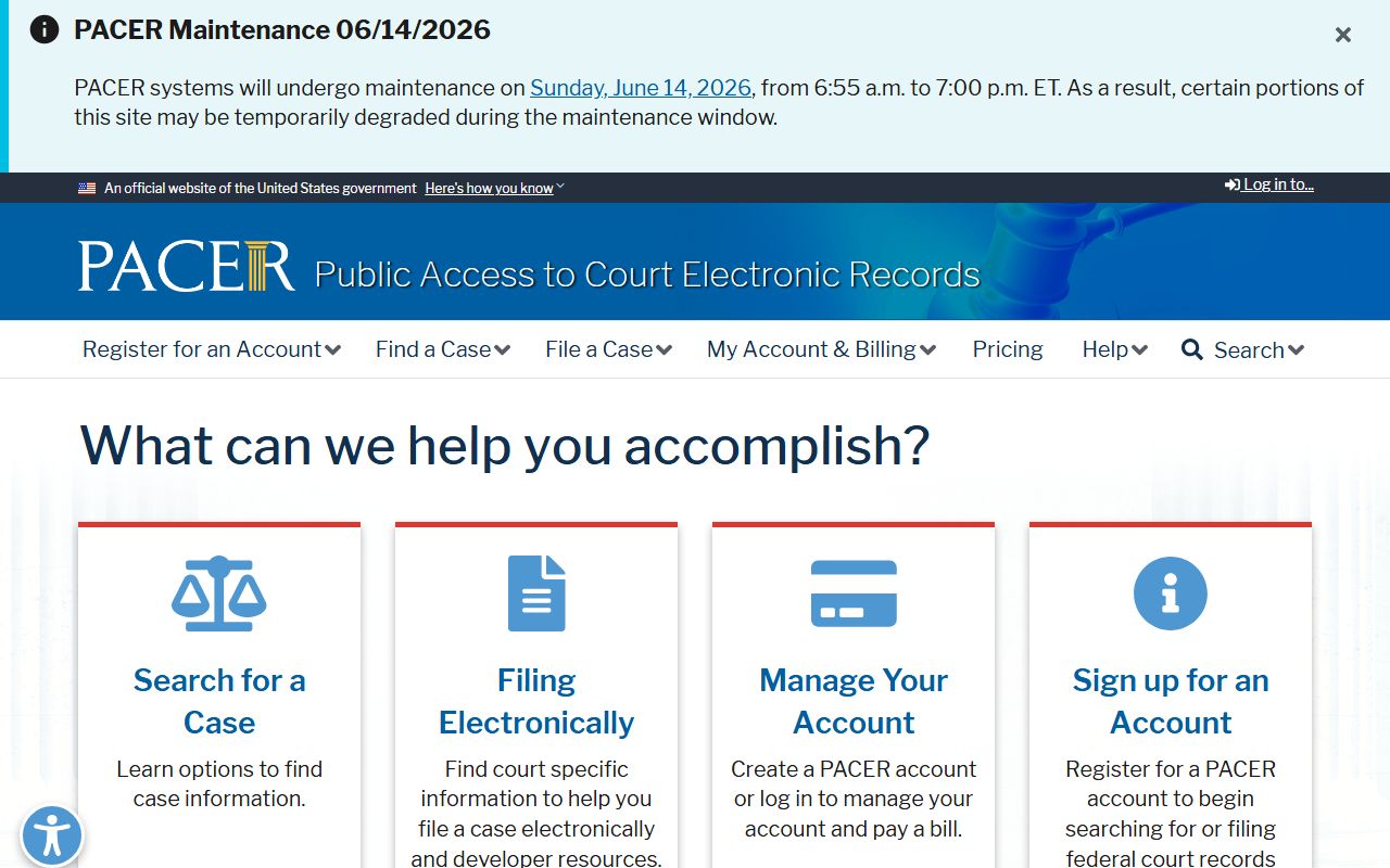 Lincoln County warrant records PACER federal court records